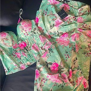 Two piece skirt set from JLUXLABEL, brand new, high quality, size XL